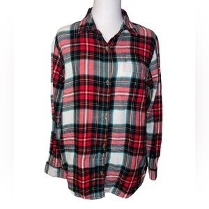 Old Navy Red Flannel Long Sleeve Sz Large